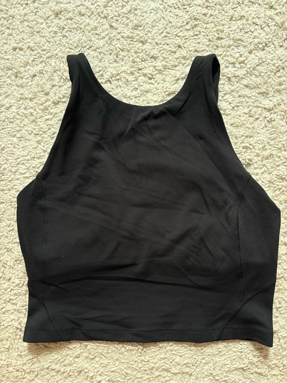 lululemon athletica Black Crop Tank Top